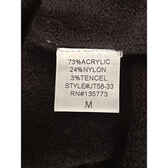 Vici Short Sleeve Cropped High Stretch Black Sweater Top Women's Medium - Picture 6 of 6